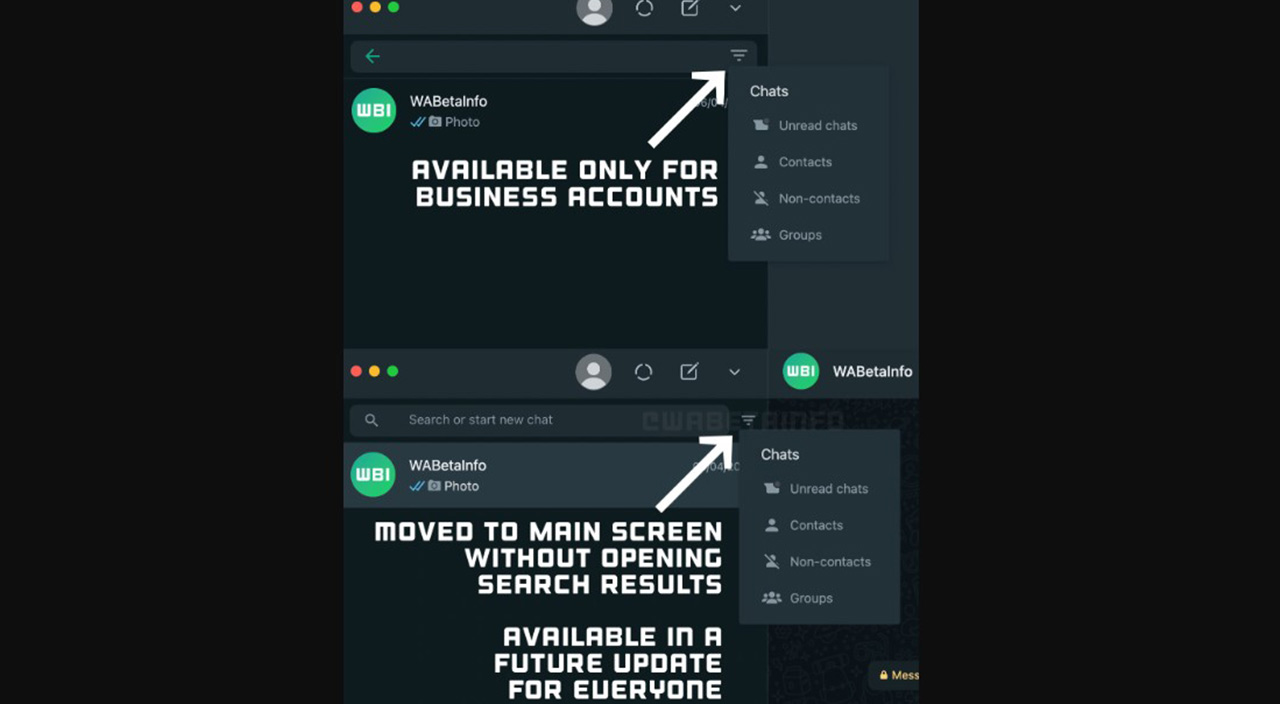WhatsApp herkese sunmaya hazırlanıyor: Filtrelemede yeni özellik