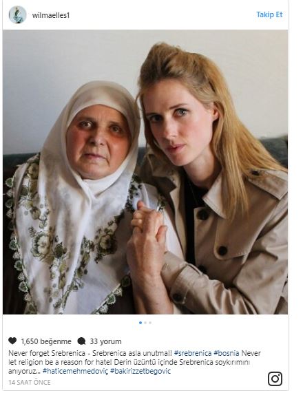 Wilma Elles'ten Saraybosna'ya destek