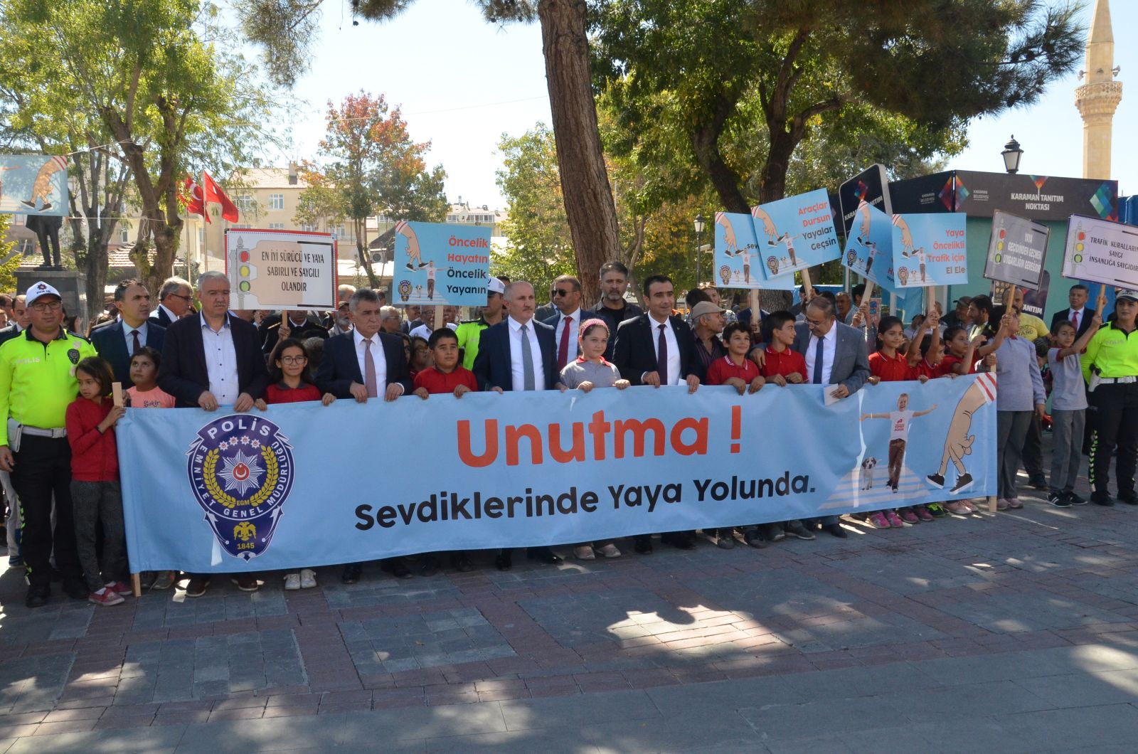 Duyuru dün yapılmıştı! Kolluk personeli yaya nöbeti tuttu