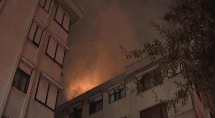Kadıköy'de yangın