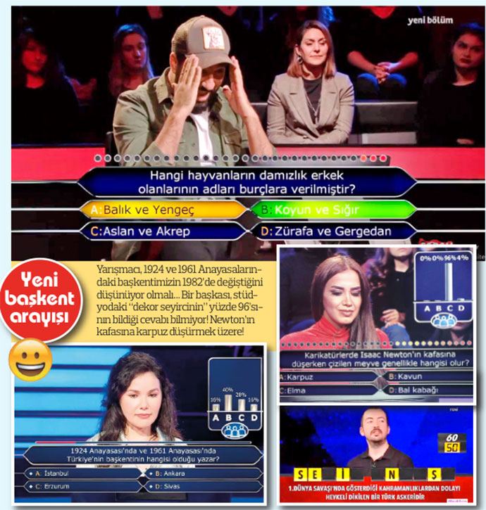 Bilgi yarışmaları saç baş yolduruyor