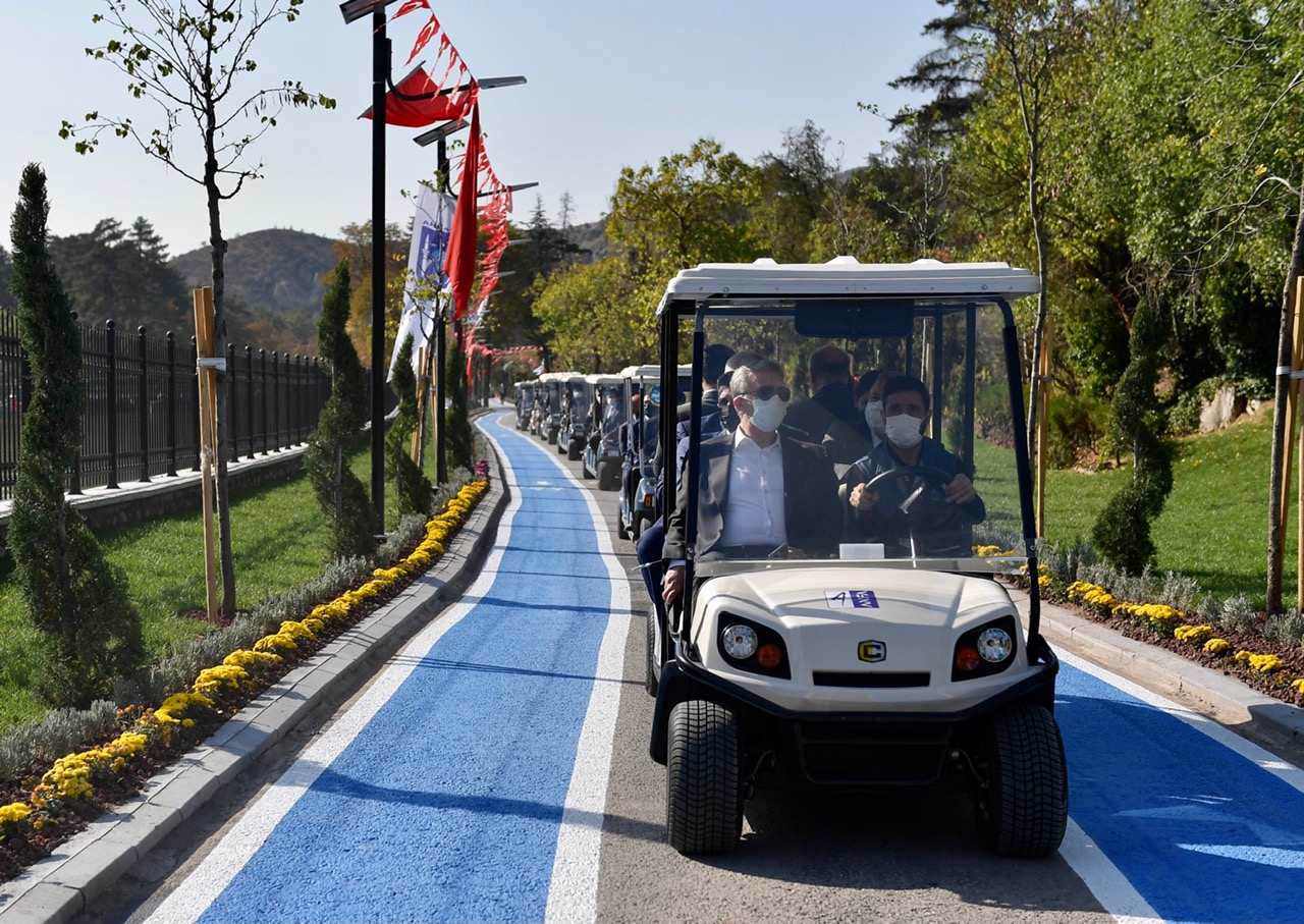 Başkan Yavaş Çubuk-1 Barajı Rekreasyon Alanını medya temsilcilerine ve büyükelçilere tanıttı
