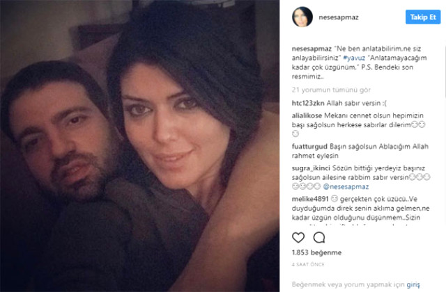 Mesut Yılmaz'ın intihar eden oğlunun eski nişanlısı son fotoğraflarını paylaştı