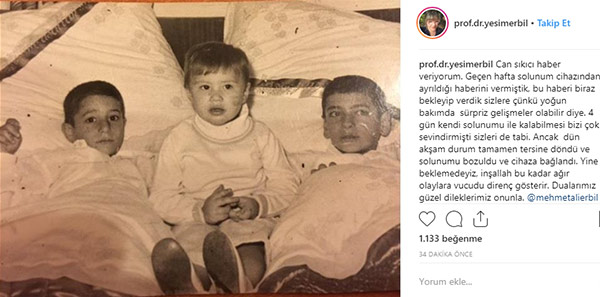 Mehmet Ali Erbil'in sağlık durumu hakkında yeni gelişme