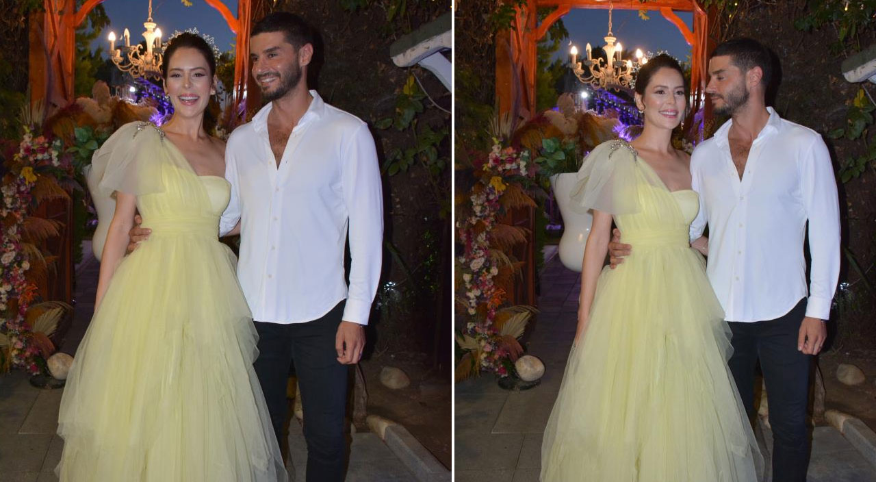 Berk Oktay ile evlenmeye hazırlanan Yıldız Çağrı Atiksoy davullu zurnalı kına gecesi yaptı