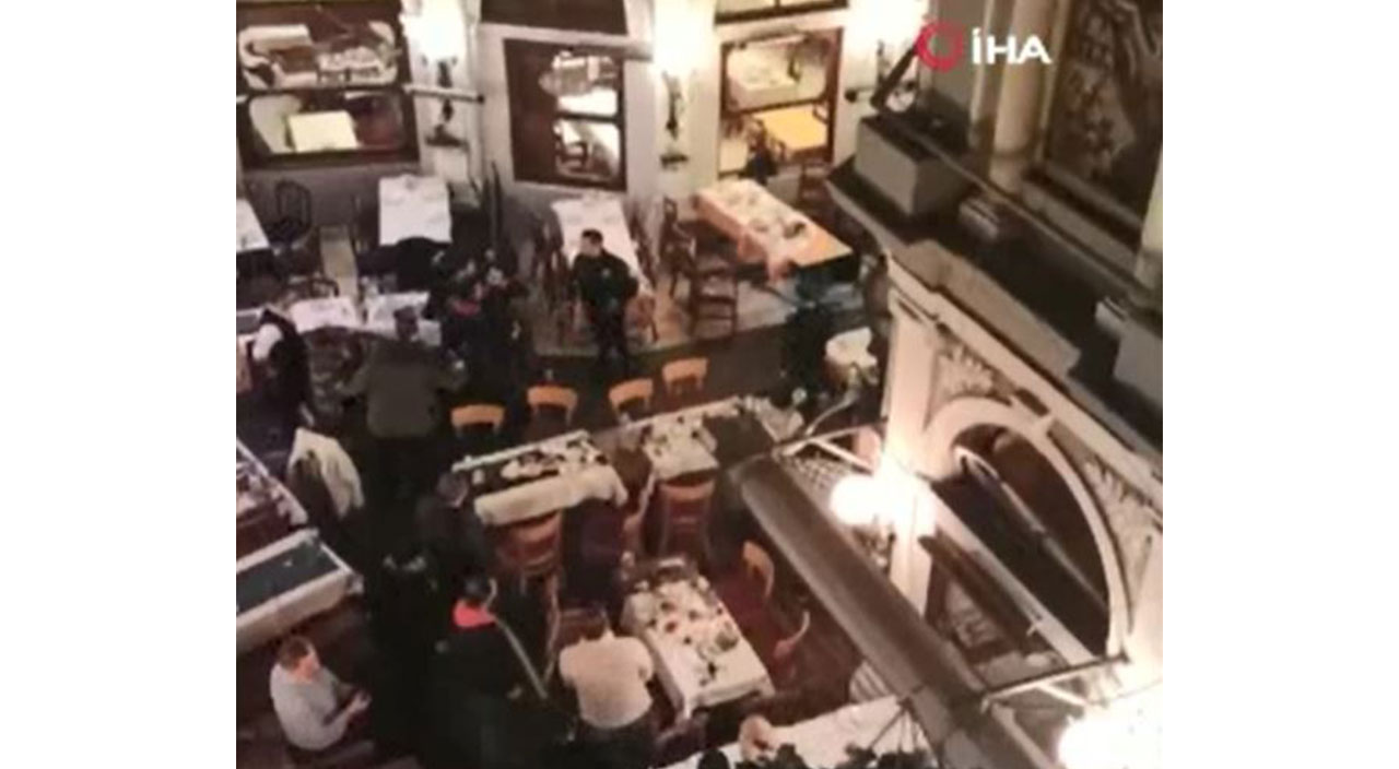 Beyoğlu Çiçek Pasajı’nda pompalı tüfek dehşeti