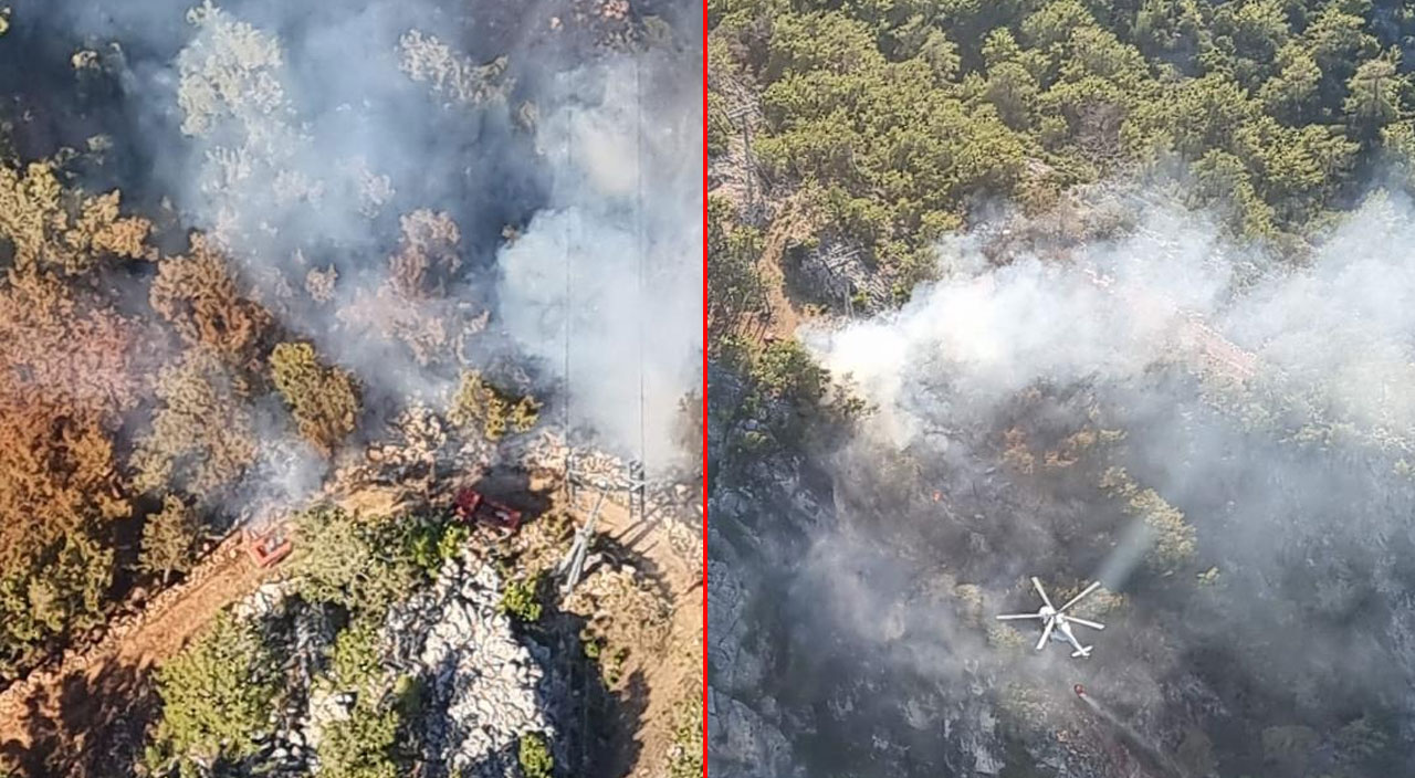 Antalya’da orman yangını