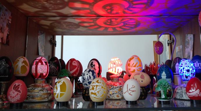 Yumurta kabuğundan sanat