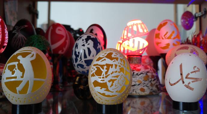 Yumurta kabuğundan sanat