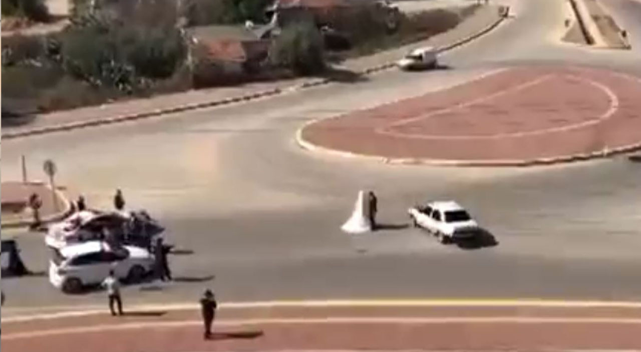 Gelin ve damadın etrafında drift atan sürücüye 'baş döndüren' ceza