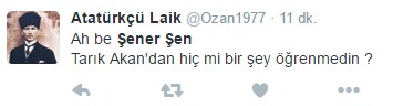 Şener Şen Beştepe'deki ödül töreninde konuştu