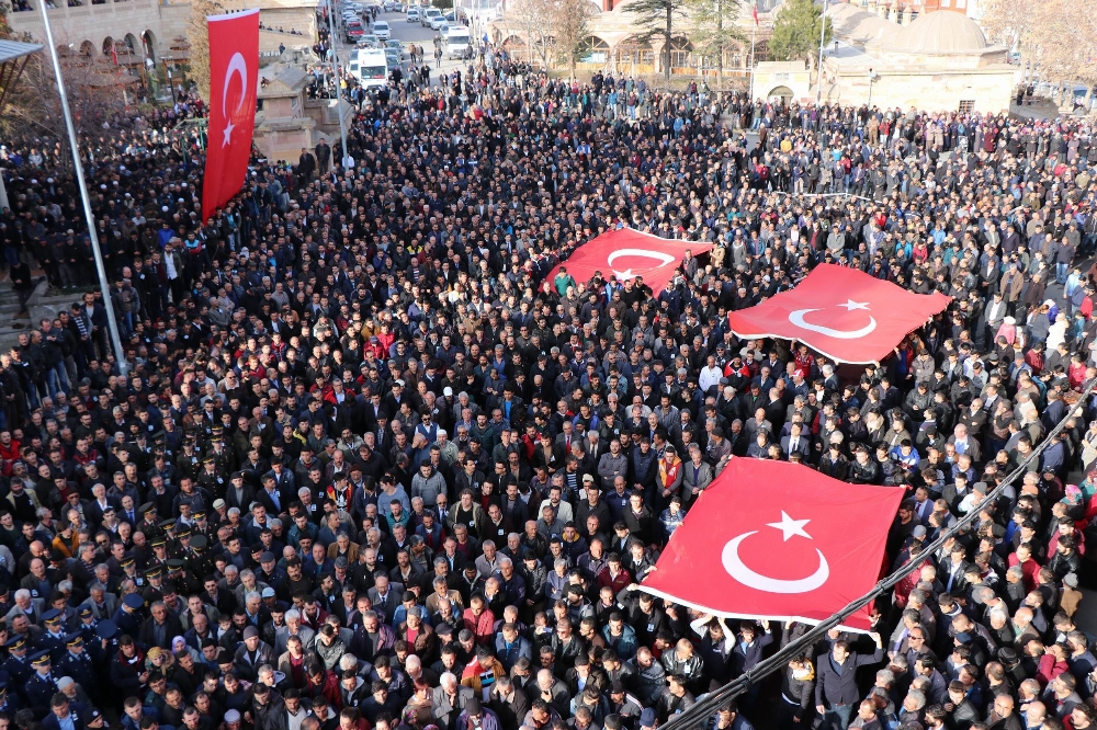 Afrin şehidi Şahin Kaya, son yolculuğuna uğurlandı