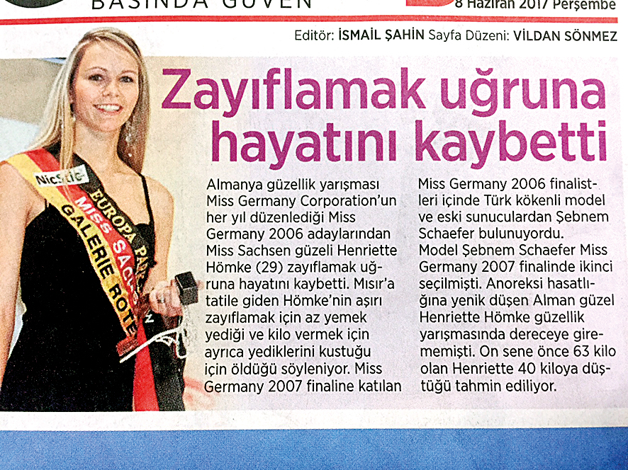 Manken hastalığı öldürüyor