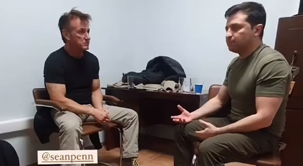 Oscar ödüllü aktör Sean Penn: Zelenskiy başkanlık için dünyaya gelmiş
