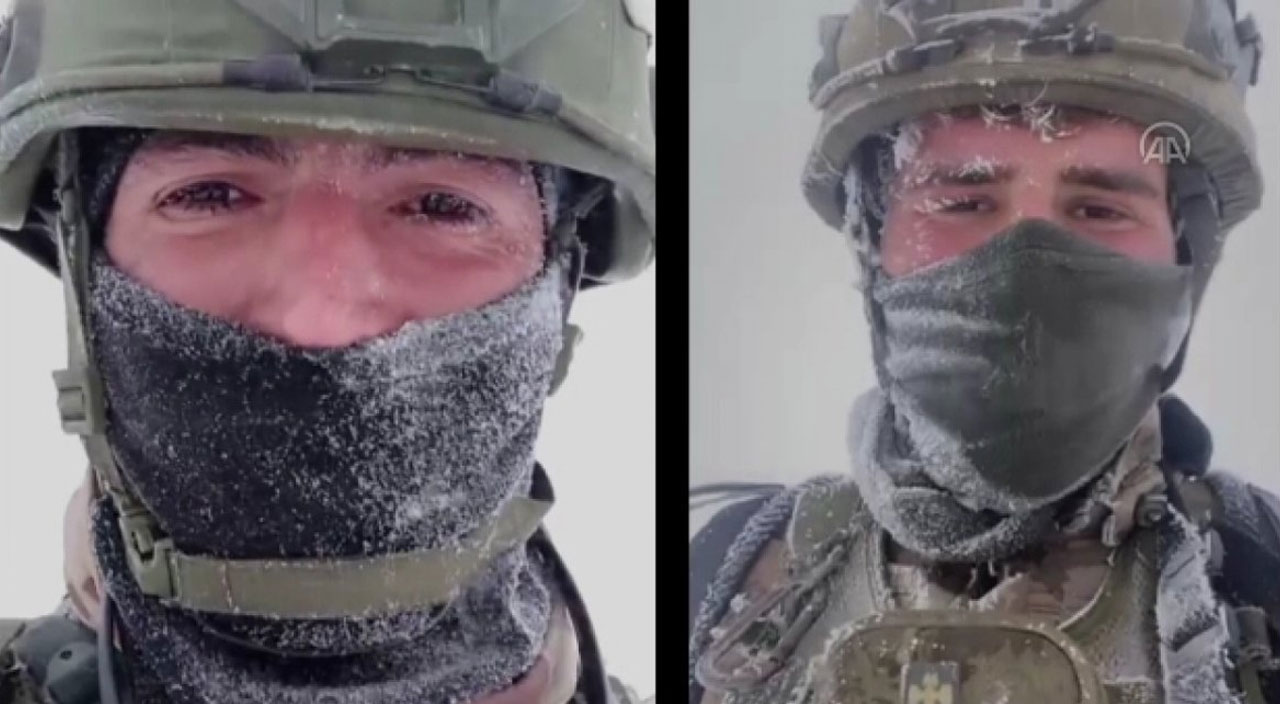 Kahraman Mehmetçik’in eksi 25 derecede vatan nöbeti