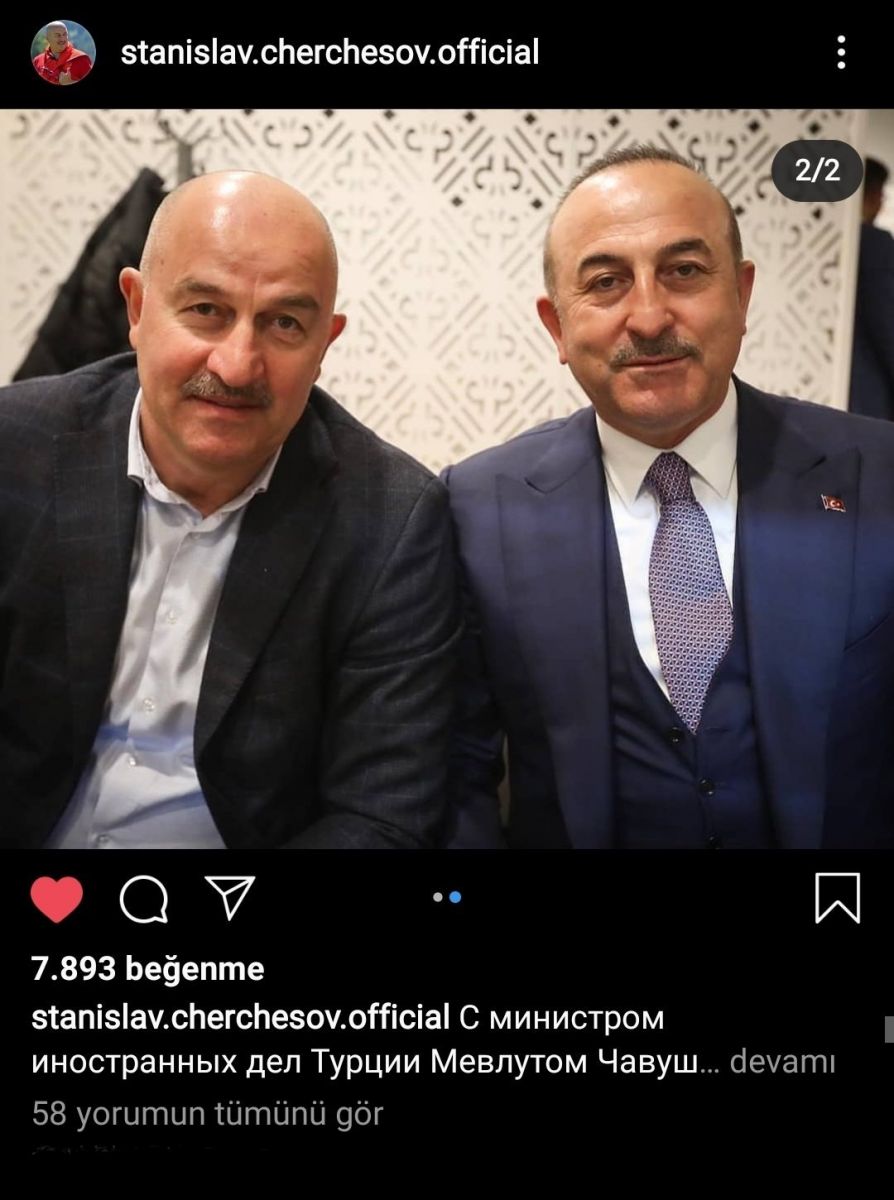 Ruslar, Mevlüt Çavuşoğlu'nu Rusya Milli Teknik Direktörü Çerçesov'a benzetti