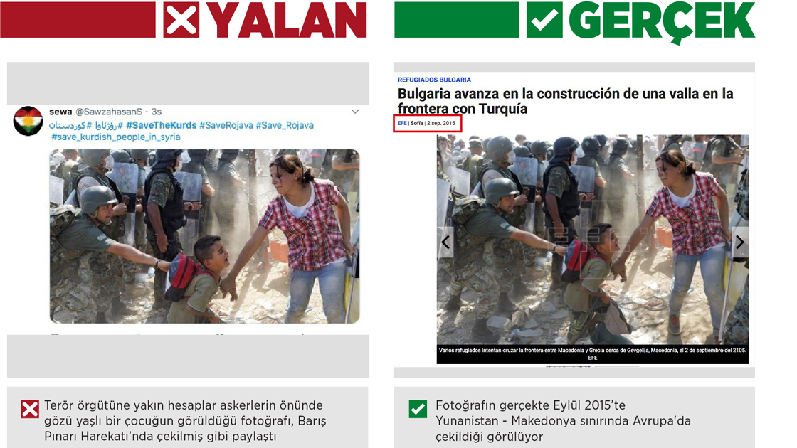 Harekat aleyhine 'gözü yaşlı ailelerin' fotoğraflarıyla manipülasyon