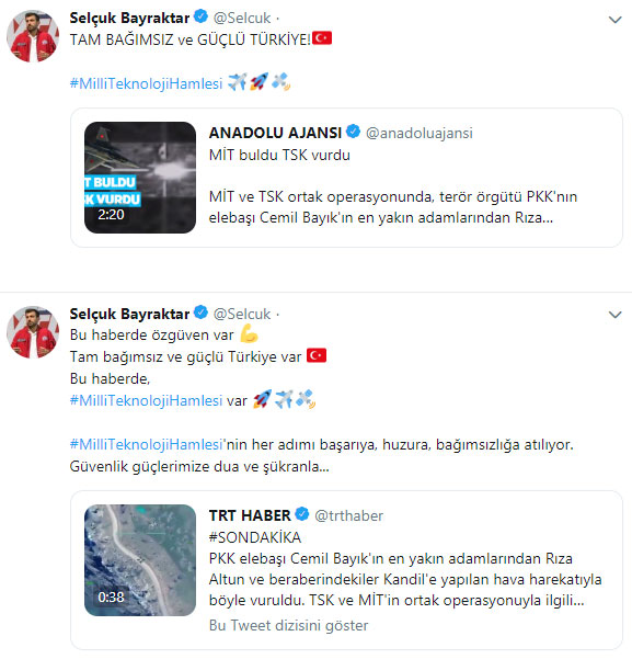 Selçuk Bayraktar: Bu haberde özgüven var