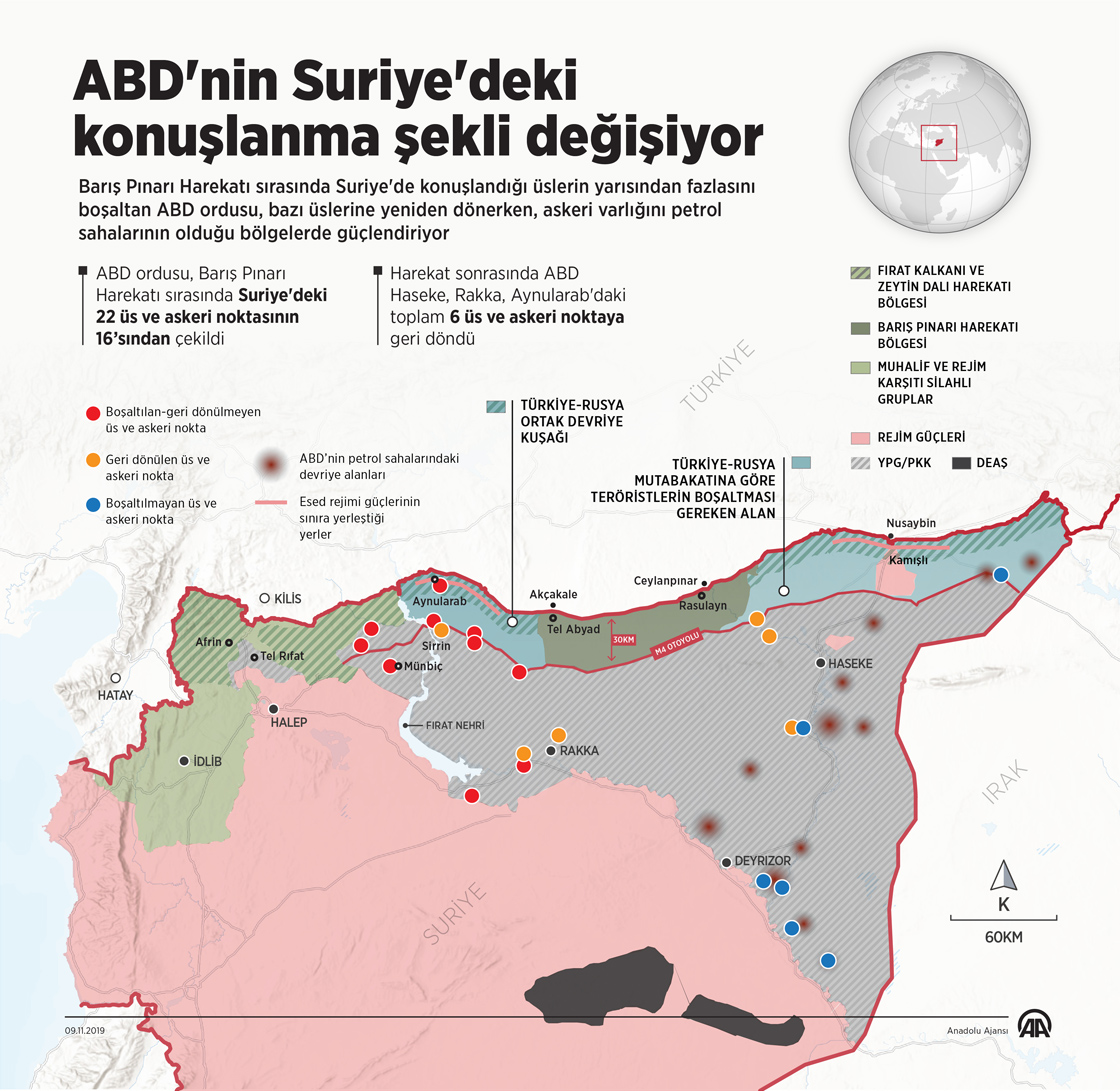 ABD'nin Suriye'deki konuşlanma şekli değişiyor