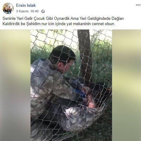Arkadaşının şehit olduğunu hastanede öğrendi, yaptığı paylaşımla duygulandırdı