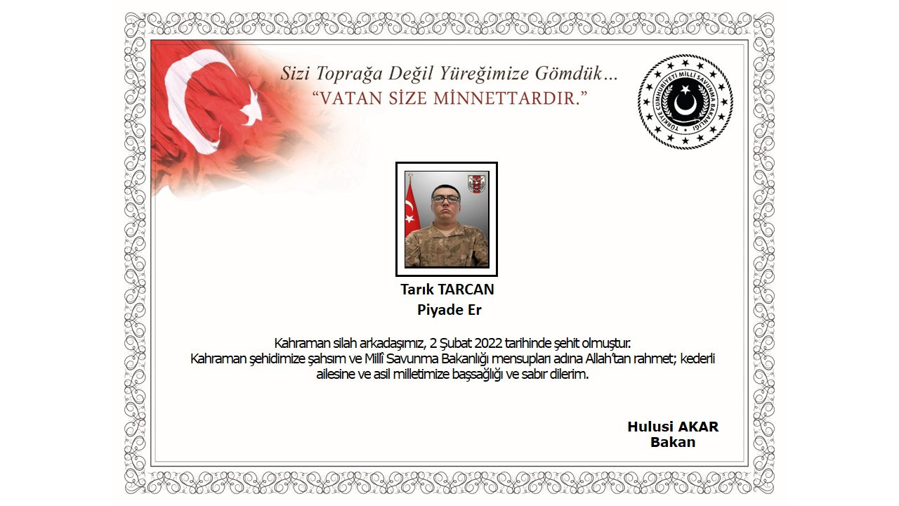 Şırnak'tan acı haber: Şehidimiz var