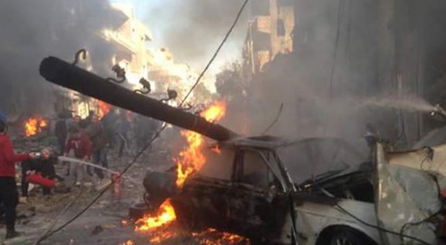 Humus'ta hastaneye bombalı saldırı Humus'ta hastaneye bombalı saldırı