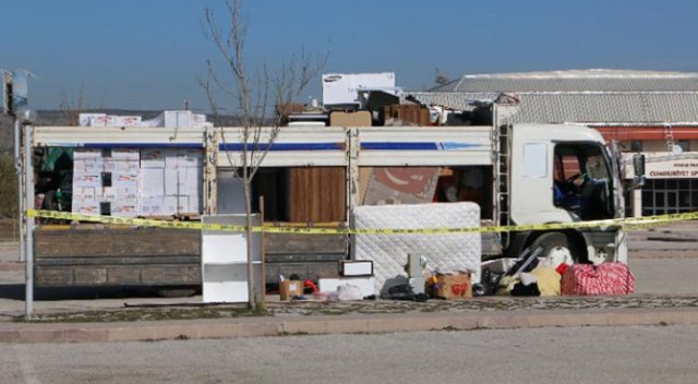 Ankara’da polisi alarma geçiren kamyon!