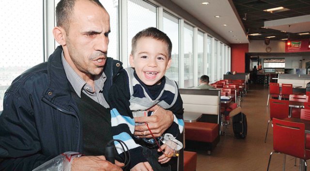 Baba yüreği  engel tanımıyor