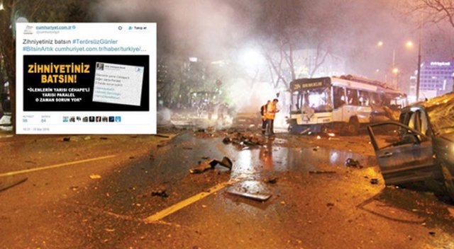 Cumhuriyet'ten başörtülü Ankara provokasyonu Cumhuriyet'ten başörtülü Ankara provokasyonu