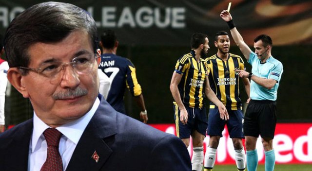 Davutoğlu'ndan skandal hakeme ilk tepki Davutoğlu'ndan skandal hakeme ilk tepki
