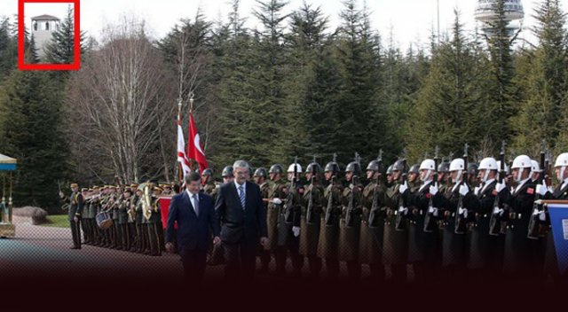 Köşk'te keskin nişancı kulesi Köşk'te keskin nişancı kulesi