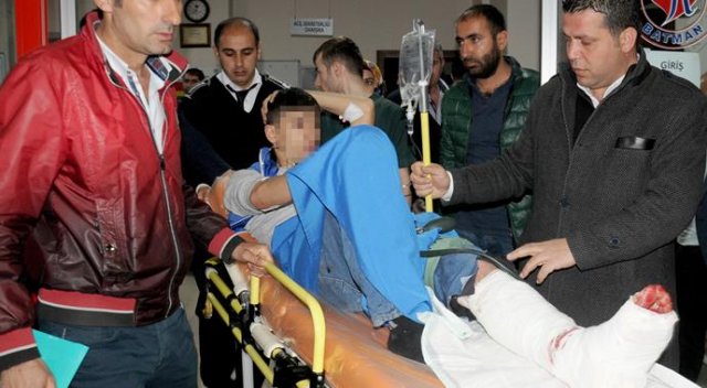 Polis aracına uzun namlulu silahla saldırı!