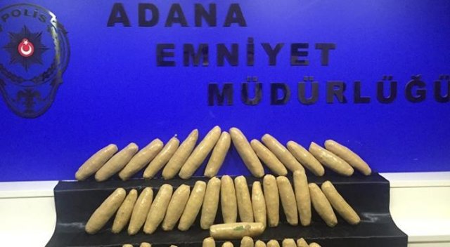 Adana&#039;da 81 kilo uyuşturucu ele geçirildi