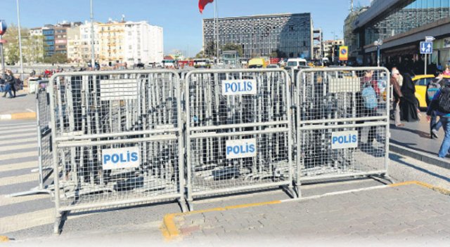 Taksim Meydanı&#039;nda bariyerli önlem