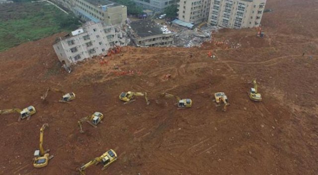 Çin'deki heyelanda ölü sayısı yükseldi