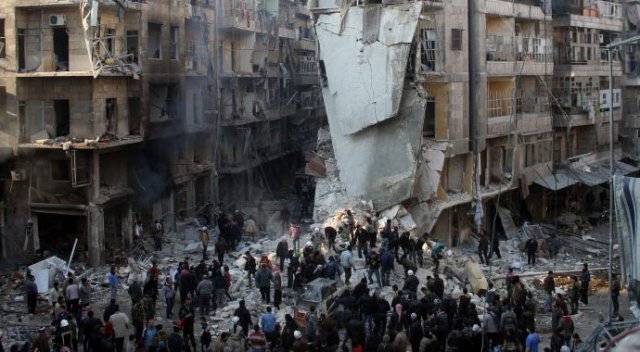 Halep&#039;e varil bombalı saldırı