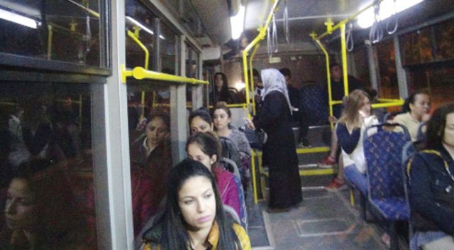 Kadın yolcular geceleri  istedikleri yerde indiriliyor