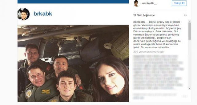 Nazlı Çelik&#039;ten duygulandıran şehit paylaşımı