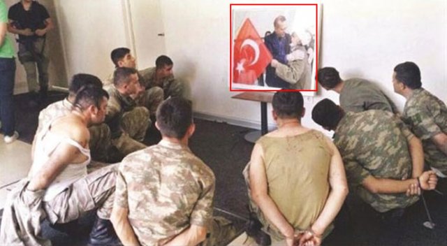 20 hain Erdoğan'ın fotoğrafı önünde bir süre tutuldu