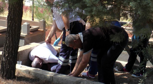 Gaziantep mezarlığında erkek cesedi bulundu Gaziantep mezarlığında erkek cesedi bulundu