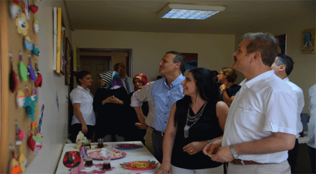 Hastaların yaptığı el işleri sergilendi Hastaların yaptığı el işleri sergilendi