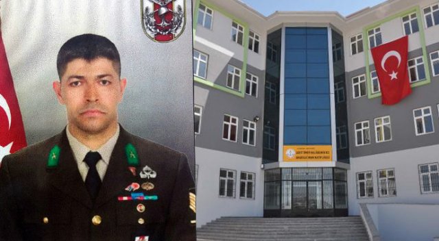 Kahraman astsubayın adı Gaziantep'te okula verildi