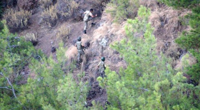 Marmaris'te kaçan hainlerin silahları ele geçirildi
