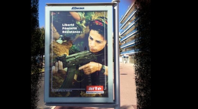 Nice sokaklarında PKK propagandası Nice sokaklarında PKK propagandası