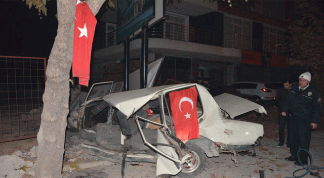 Otomobil takla attı: 1 olü, 1 yaralı