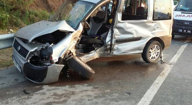 Giresun&#039;da feci kaza: 1 ölü, 3 yaralı