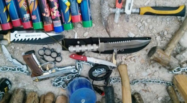 Maça değil savaşa gelmişler