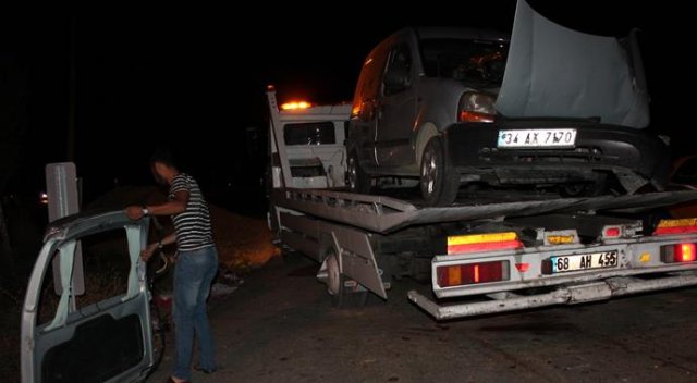 Aksaray'da araç şarampole devrildi: 1 ölü