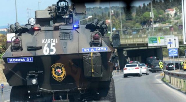 Cumhurbaşkanı Erdoğan&#039;ın konvoyunda zırhlı araç