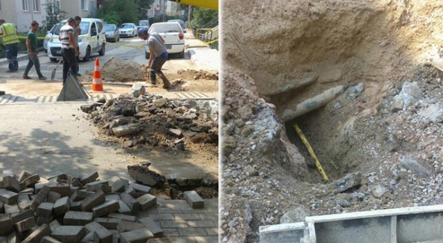 Doğalgaz borusu patladı: Bir işçi gazdan bayıldı Doğalgaz borusu patladı: Bir işçi gazdan bayıldı